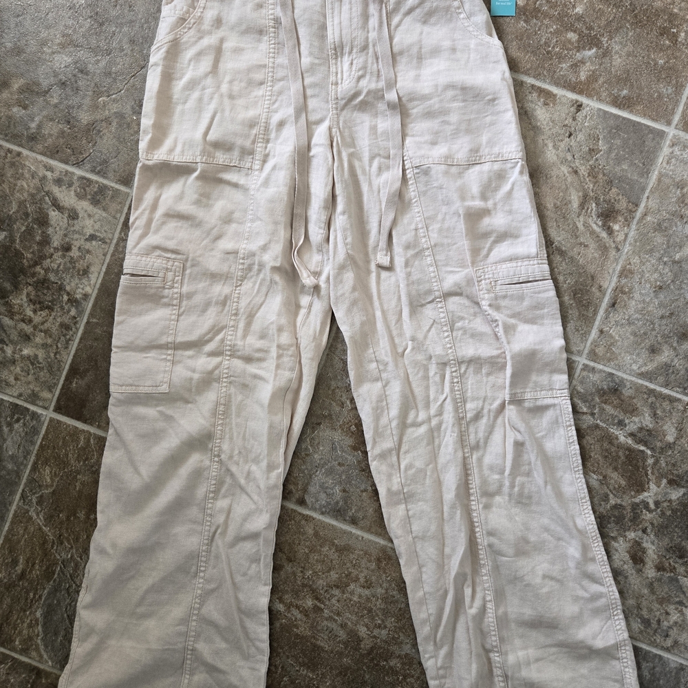 Women's Wide Leg Linen Pant